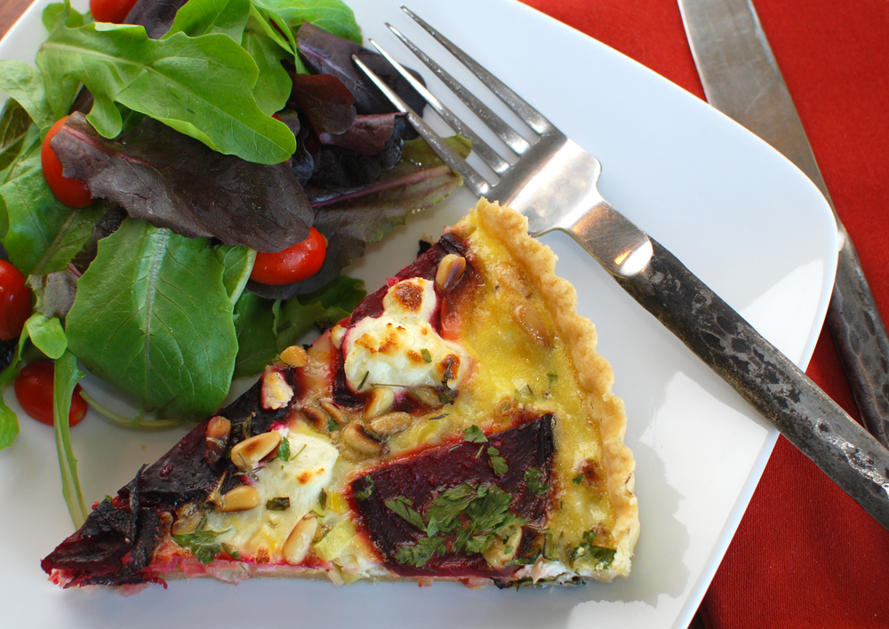 Post image for Beet, Leek and Goat Cheese Tart