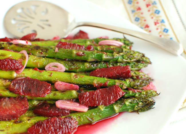 Asparagus and Blood Orange Vinaigrette