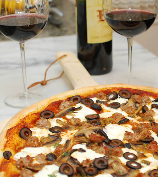 Sausage and Mushroom Pizza