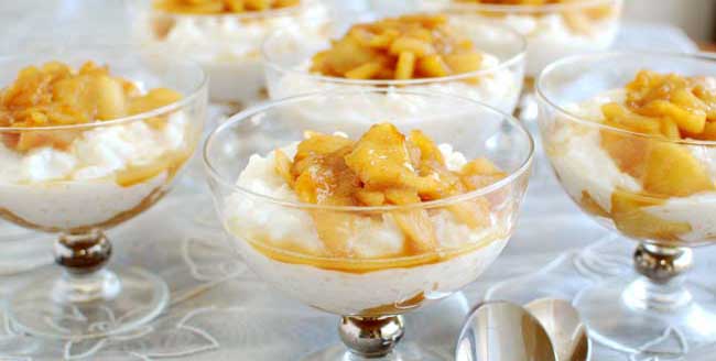 Arborio Rice Pudding with Caramelized Apples