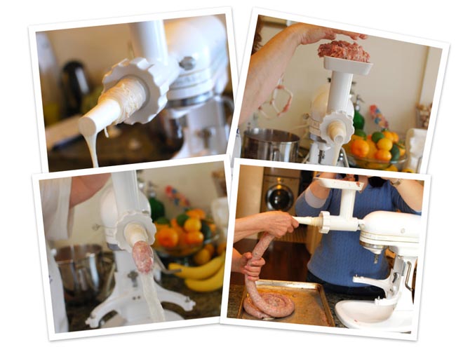 stuffingsausagecollage How to stuff sausage