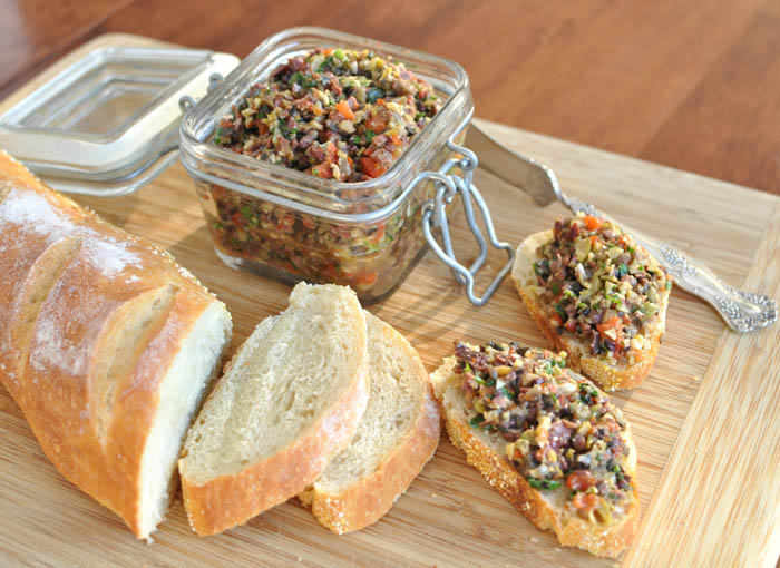 Post image for Three Olive Tapenade Plus How to Roast a Pepper