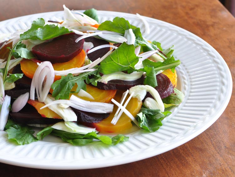 Post image for Beet, Fennel and Arugula Salad