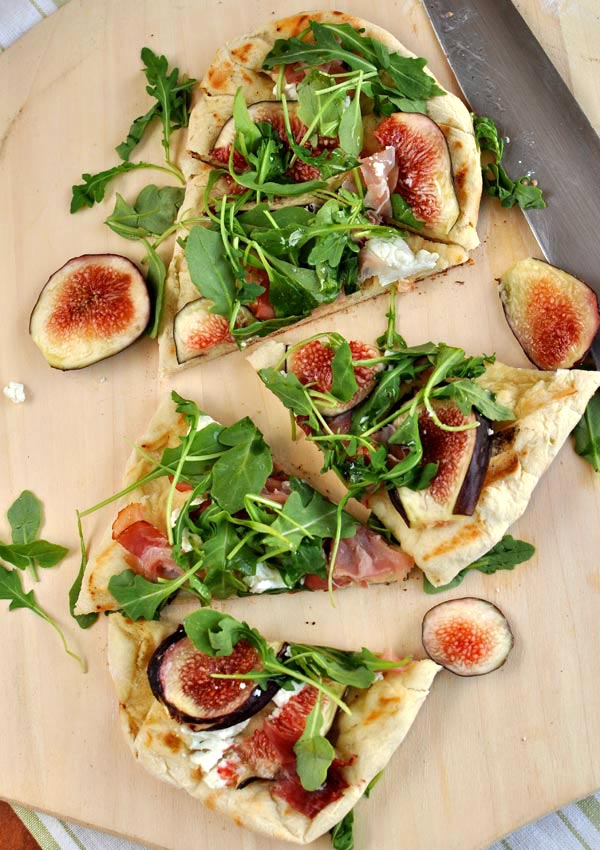 Grilled Flat Bread with Figs