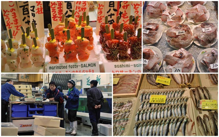 KyotoNishikiFish Nishiki Market Kyoto