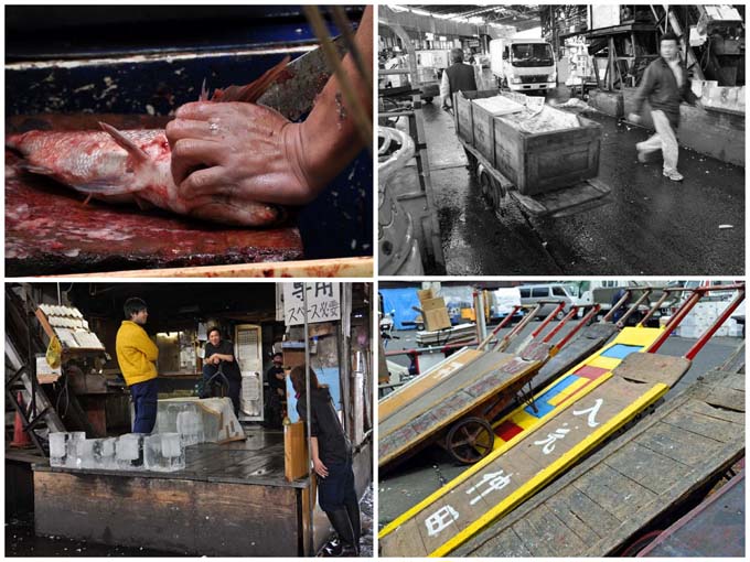 TsukijiMarketcollage Tsukiji market
