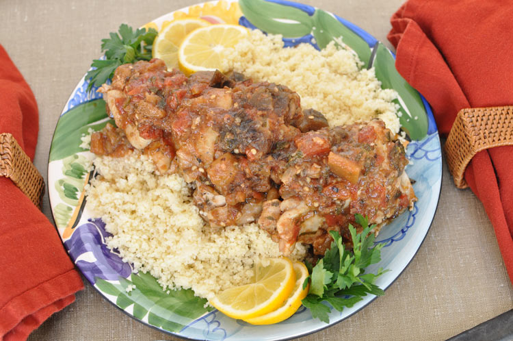 ChickenJamPlatter Chicken with Eggplant Tomato Jam
