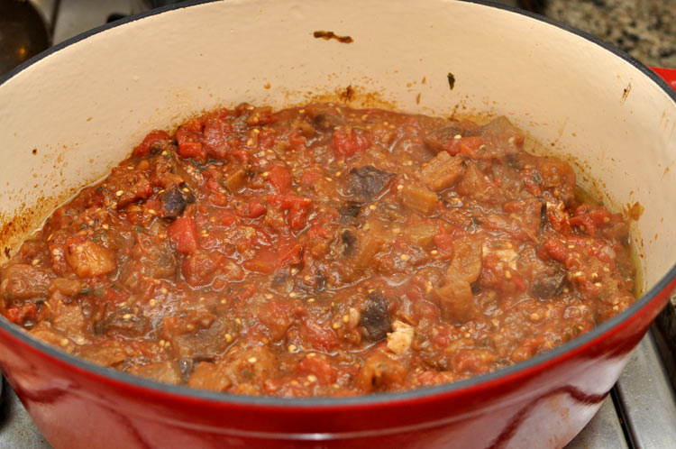 chickenjamPot Chicken with Eggplant Tomato Jam