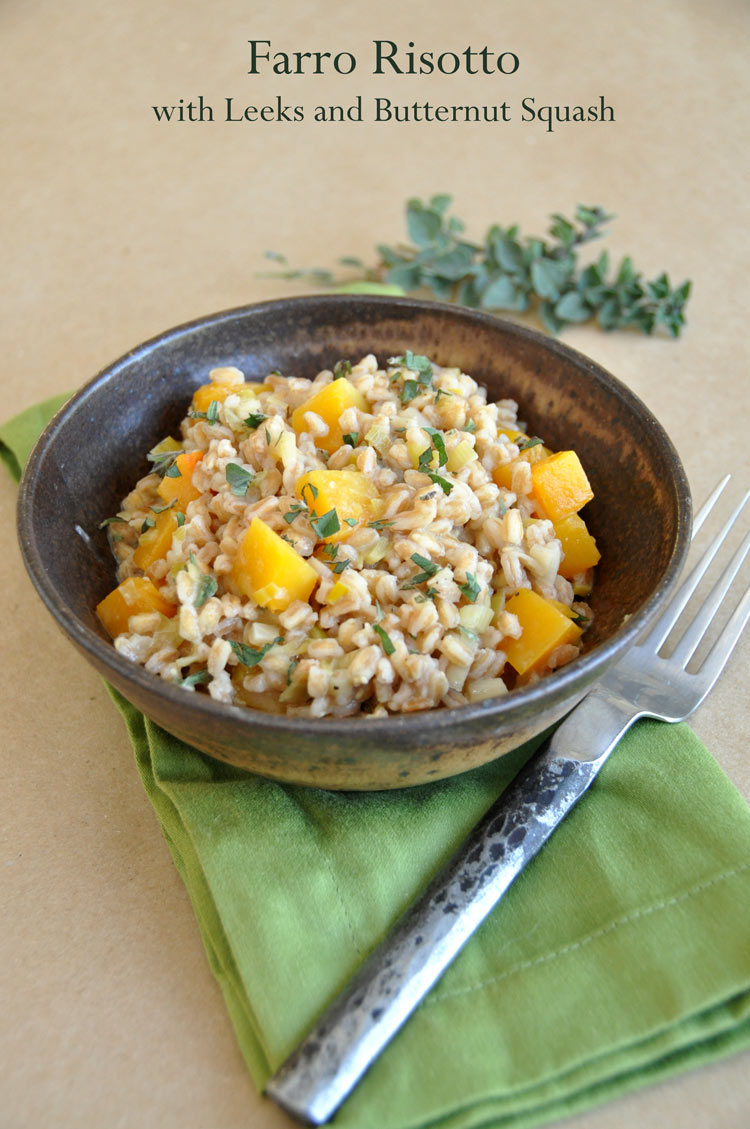 Post image for Farro Risotto with Leeks and Butternut Squash