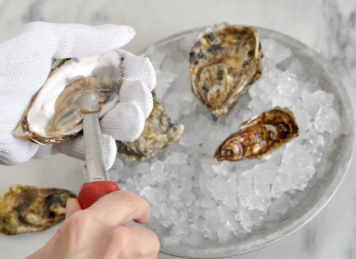 What are some tips for buying raw oysters?