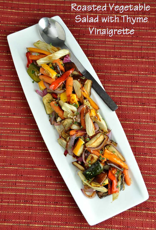 Post image for Roasted Vegetable Salad with Thyme Vinaigrette