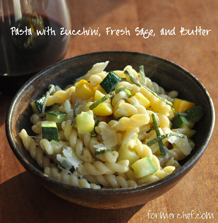 Post image for Pasta with Zucchini, Fresh Sage, and Butter