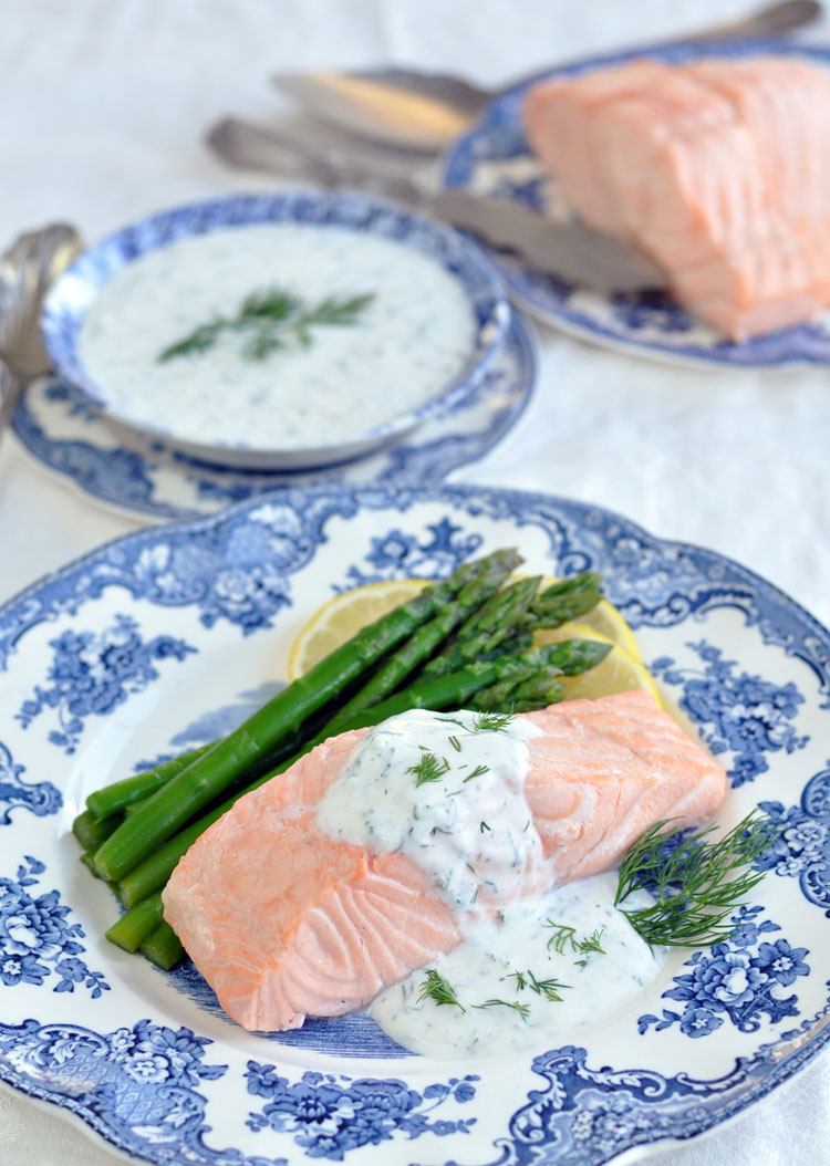 poached bluefish